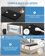 Grounding Mat for Bed – Improve Sleep, Boost Energy, Relieve Stress & Pain