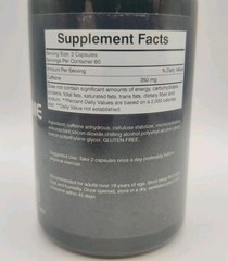 Coolkin Thermo Flame 350mg Caffeine Improve Mood, Boost Energy 120 Capsules
