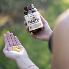 Heart & Soil Fire Starter High Stearic Acid 500mg 180 Capsules