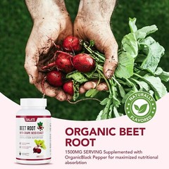 Salate Beet Root Capsules Plus with Grape Seed Extract- Nitric Oxide Production