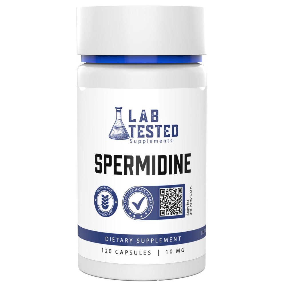 – Spermidine 3HCL Supplement – 120 10mg Capsules – 3rd Party COA’s provided w…