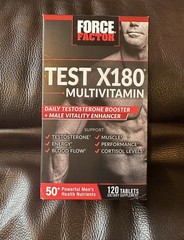 Force Factor Test X180 Multivitamin Testosterone Booster 120tabers Exp 9/27