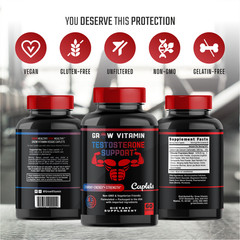 Natural Testosterone Booster – Increase Energy, Improve Muscle Strength & Growth