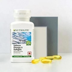 Amway Nutrilite Salmon Omega 3 For Healthy Heart- Pack of 60 Softgels