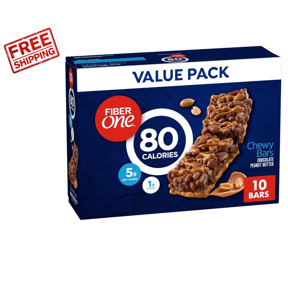 10 Count Vegetarian Chocolate Peanut Butter Snack Bars – Just 80 Calories!