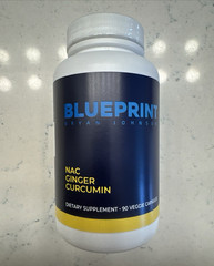 Blueprint NAC Ginger Curcumin Dietary Supplement Vegetarian Capsules, 90 Count