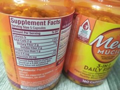 METAMUCIL 3-in-1 psyllium FIBER, 160 Caps ( 2pk bundle)