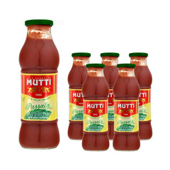 Tomato Puree with Basil (Passata Con Basilico), 24.5 Oz. | 6 Pack | Italy’S #1 B