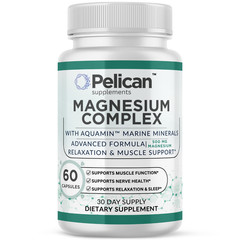 Pelican Magnesium Complex – Muscle, Relaxation & Sleep Support – 60 Capsules