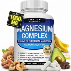 Magnesium Complex – 8 Forms for Sleep, Muscle & Bone Support,, 90ct
