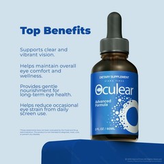 Oculear Drops – Eye Care Liquid Oral Formula, Healthy and Clear Eyes (30 servs.)