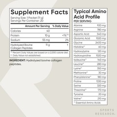 Collagen Peptides Hydrolyzed Type 1 & 3 Protein Supplement – Women & Men 20 Pack