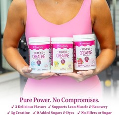 Micronized Creatine Monohydrate Supplement Muscle Growth Support Lemonade Flavor