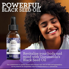 Gurunanda Black Seed Oil, Cold-Pressed Nigella Sativa – Rich in Vitamin D3 5000