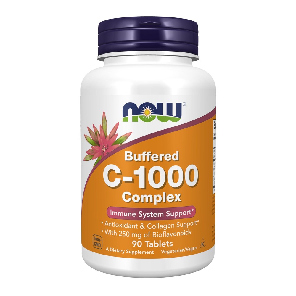 NOW Supplements, Vitamin C-1000 Complex 90 Count (Pack of 1), Tan W/Speckles