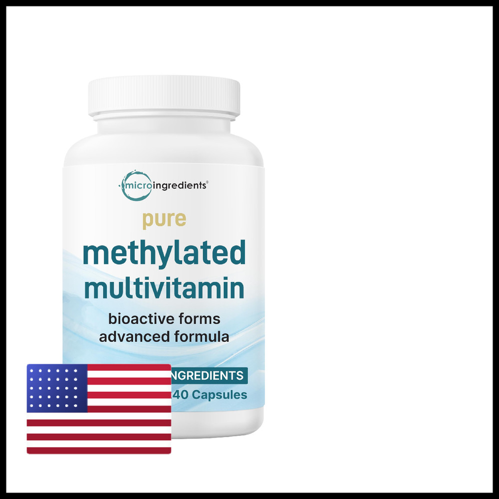 Micro Ingredients Pure Methylated Multivitamin 240 Formula Vitamins C D B12