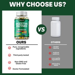 Digestive Enzymes 120pcs -Reduces Discomfort,Intestinal Health,Enhances Vitality