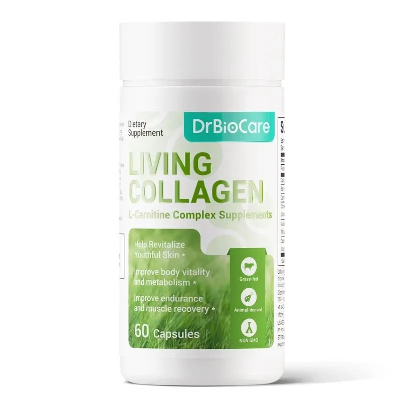 DrBioCare Living Collagen Complex with L-Carnitine | Grass Fed Bovine