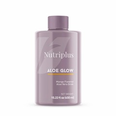 Nutriplus Aloe Glow All Natural Mango Flavored Aloe Vera Drink 450ml 15.22 fl oz