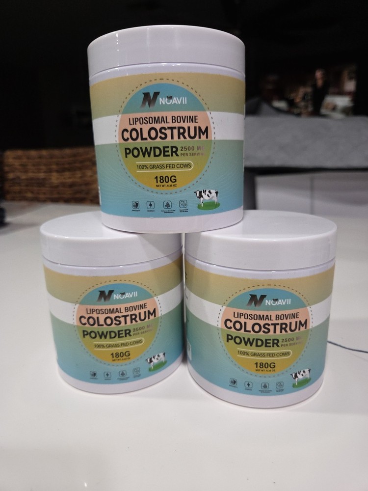 Set Of 3 Liposomal Bovine Colostrum Powder 2500Mg Serving 6.35Oz Grass Fed Cows