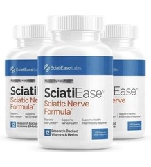 3 PACK SciatiEase Labs Sciati Ease Sciatic Nerve Formula 120 Capsules Free ship