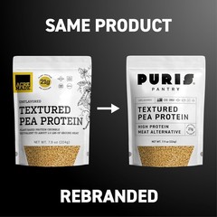 Plant-Based Meat Substitute, Unflavored Pea Protein, Textured Vegetable