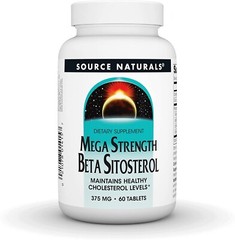 Source Naturals, Mega Strength Beta Sitosterol 375 mg -60 Tablets