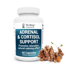 Dr. Berg Adrenal & Cortisol Support – 60 Capsules – New! Exp 5/2026
