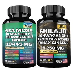 Enhanced 2 PACK Dynamic Vitality Bundle – Sea Moss Multivitamin & Shilajit Power