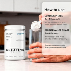 Puregen Labs Micronized Creatine Monohydrate Powder 500G – Pure, Unflavored, No