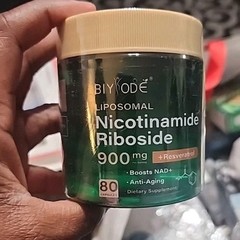 BIYODE NAD+ Capsules Supplement: Ultra Strength Liposomal Resveratrol Boost