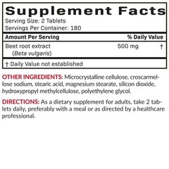 Extra Strength Beet Root Supplement, Non-GMO, 360 Veggie Tablets for Energy Boos