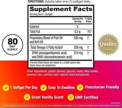 2 Pack – MegaRed Omega-3 Fish Oil + Krill Oil 500mg | 80 Softgel Best sale
