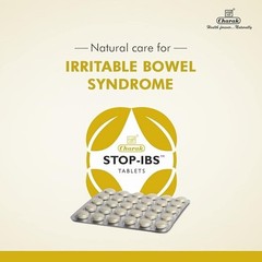 Charak Stop IBS Tablets 30 Count Herbal Digestive Wellness Support Pack