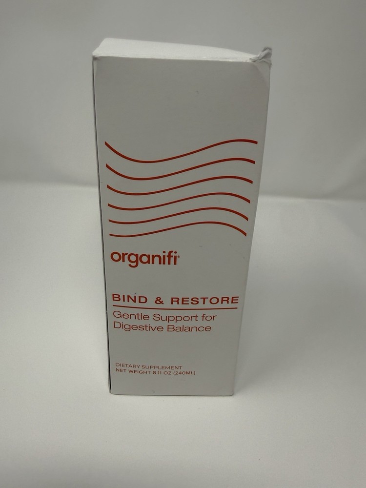 Organifi Bind & Restore Digestive Balance Support Liquid Supplement 240mL New