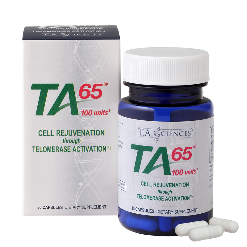 T.A. Sciences Telomerase Activation Supplement – 100 Units Ta 65 Md 30 Capsules