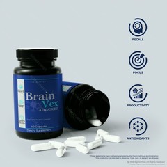 Brain Vex Advanced, BrainVex Advanced Formula for Memory & Brain Health 60ct
