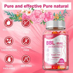 BBL -MAX Gummies – with Multivitamins, Buttocks,Lift, Firm, and Sculpt Buttocks