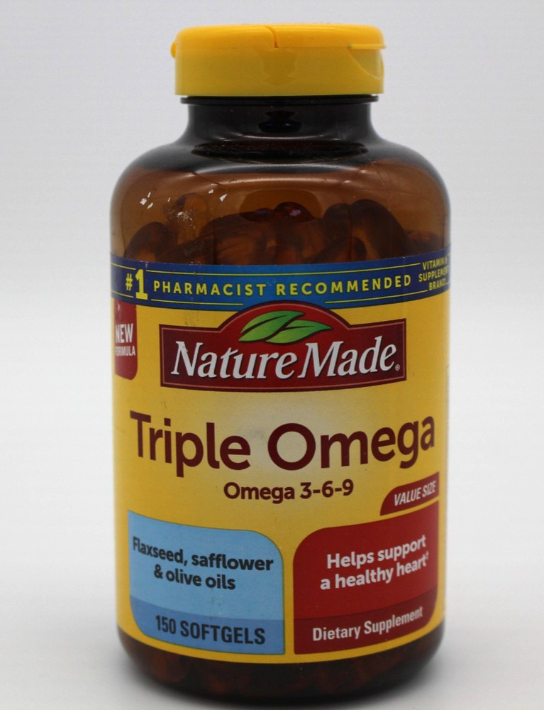 Nature Made Triple Omega 3-6-9- 150ct Softgels – EXP 03/2027