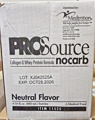 ProSource NoCarb Oral Supplement Neutral Flavor 30 oz Bottle 4 Ct