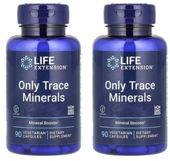 Life Extension Only Trace Minerals 2X90Caps Chromium/Glycinate/Vanadyl/Manganese