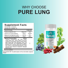 Pure Lung Advanced Wellness Support, PureLung Health (60 Capsules)