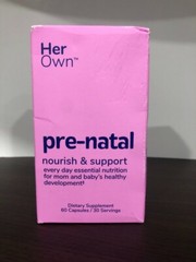# Her Own Pre-Natal 60 Capsules by Her Own EXP 04/2026