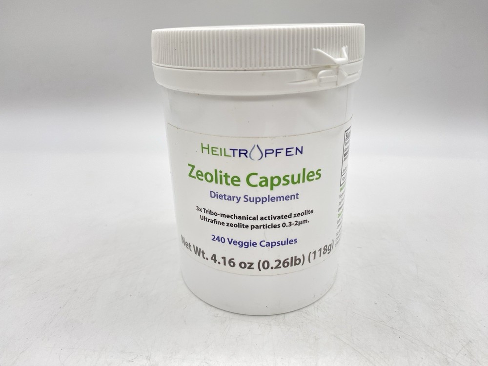 Zeolite 240 Capsules | Detox | Clinoptilolite | 3X Activated | Natural Minerals