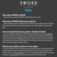 SWORD PERFORMANCE Electrolyte Replenisher Powder Drink Mix, Orange, 30-Servin…