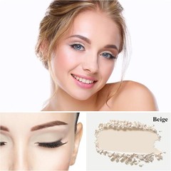 MEICOLY Off White Single Eyeshadow with Mirror,Beige Matte Eye Shadow for Hallow