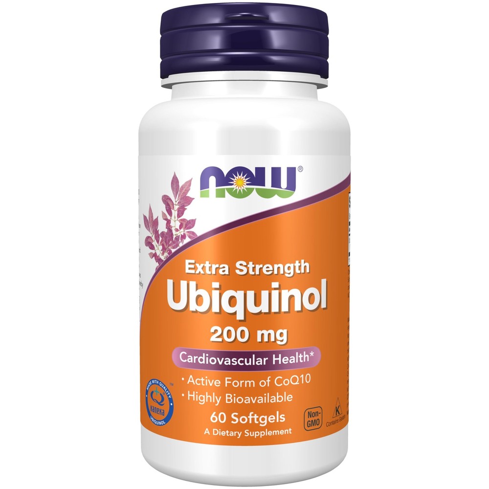 Now Extra Strength Ubiquinol 200Mg Softgels Cardiovascular Health Supplement