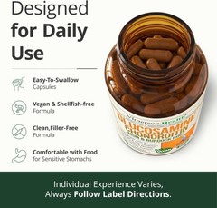 Vimerson Health Glucosamine Chondroitin Turmeric MSM Dietary Supplement 90Cap