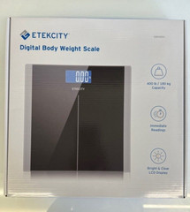 Etekcity Digital Body Weight Scale with Step-On Technology LCD Display 400 Lb