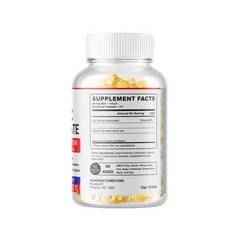 Zinc Gluconate 250 Vegetarian Softgels (50mg), Gluten Free and Non-GMO